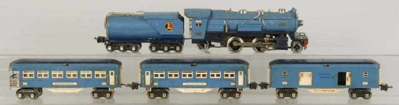 Appraisal: Lionel O-Gauge Blue Comet Passenger Train Set Description American Pre-war