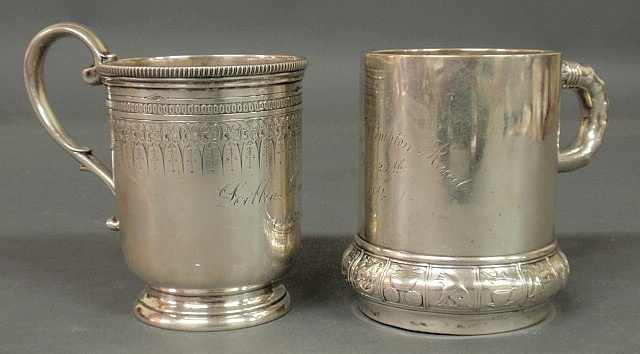 Appraisal: Gorham sterling silver child s mug and a Victorian sterling