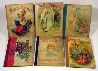 Appraisal: V Tuck's Old Testament ANTIQUE CHROMOLITHOGRAPH CHILDREN'S BOOKS Cinderella Baby