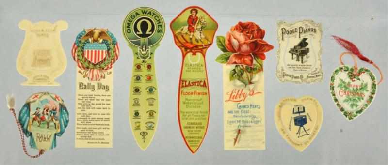 Appraisal: Lot of Assorted Advertising Bookmarks Description Most made by Whitehead