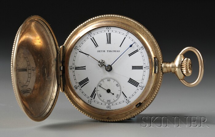 Appraisal: Seth Thomas Gold-Filled Hunter Case Watch Thomaston Connecticut No enameled