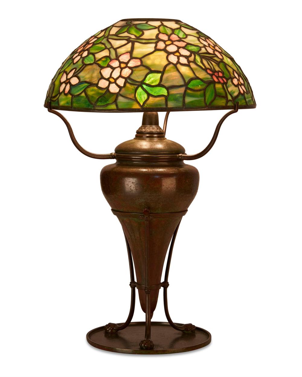 Appraisal: Tiffany Studios An Apple Blossom table lamp circa - New