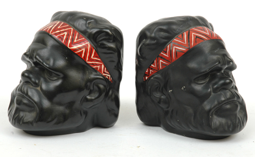 Appraisal: BARSONY CERAMICS New South Wales circa Pair of ceramic slip