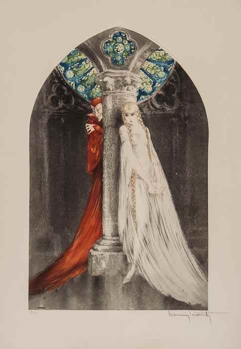 Appraisal: Louis Icart - Faust etching with aquatint part-printed in colour