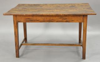 Appraisal: Primitive maple farm table top x Primitive maple farm table