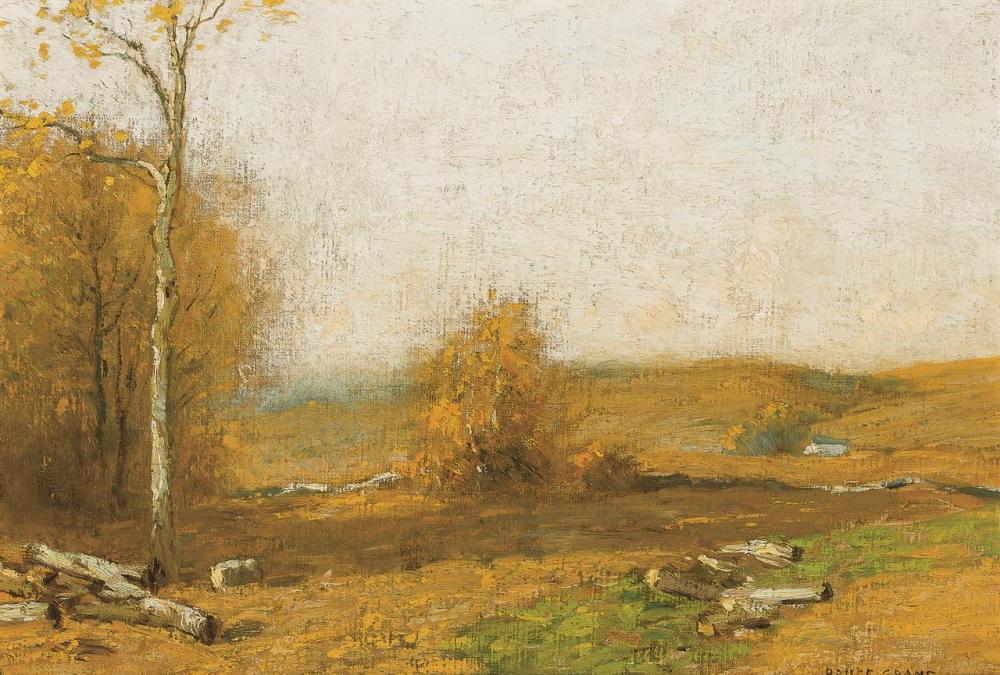 Appraisal: BRUCE CRANE American - Late Afternoon in Autumn oil on