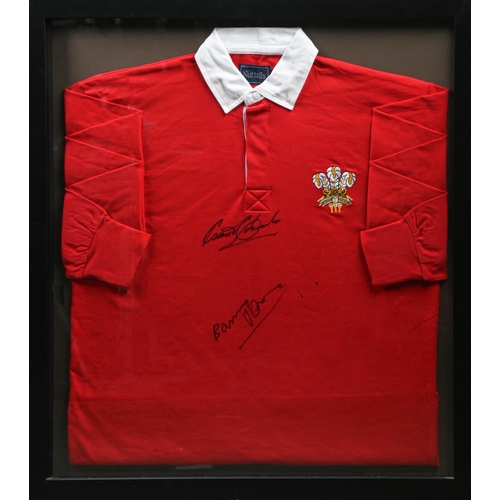 Appraisal: Sport Gareth Edwards and Barry John Wales Rugby shirt signed