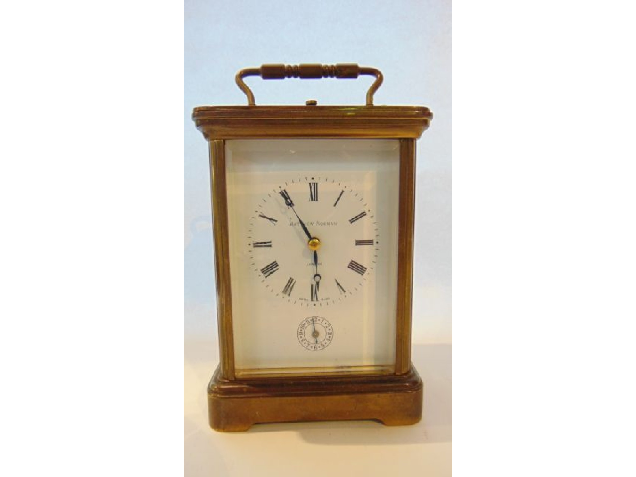 Appraisal: A Matthew Norman carriage clock the simple case with eight