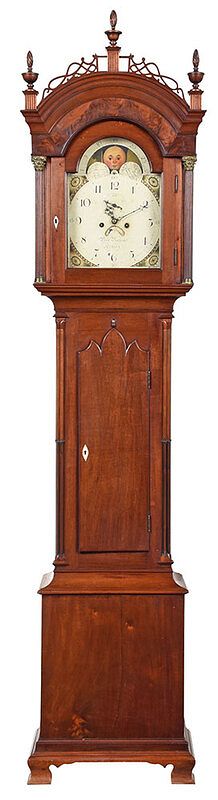 Appraisal: Channel Islands Georgian Mahogany Tall Case Clock th century the