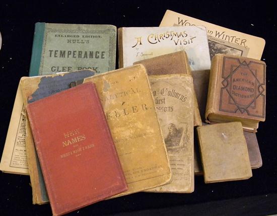 Appraisal: Assortment of early books including school books and a copy