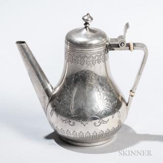 Appraisal: Russian Silver Teapot bearing marks for Moscow c maker's mark