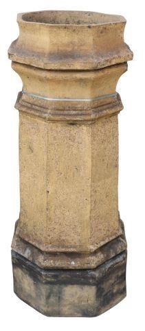 Appraisal: Architectural octagonal-form chimney pot early th c approx h diam