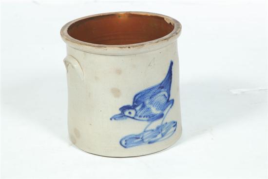 Appraisal: STONEWARE CROCK American nd half- th century Impressed '' ''