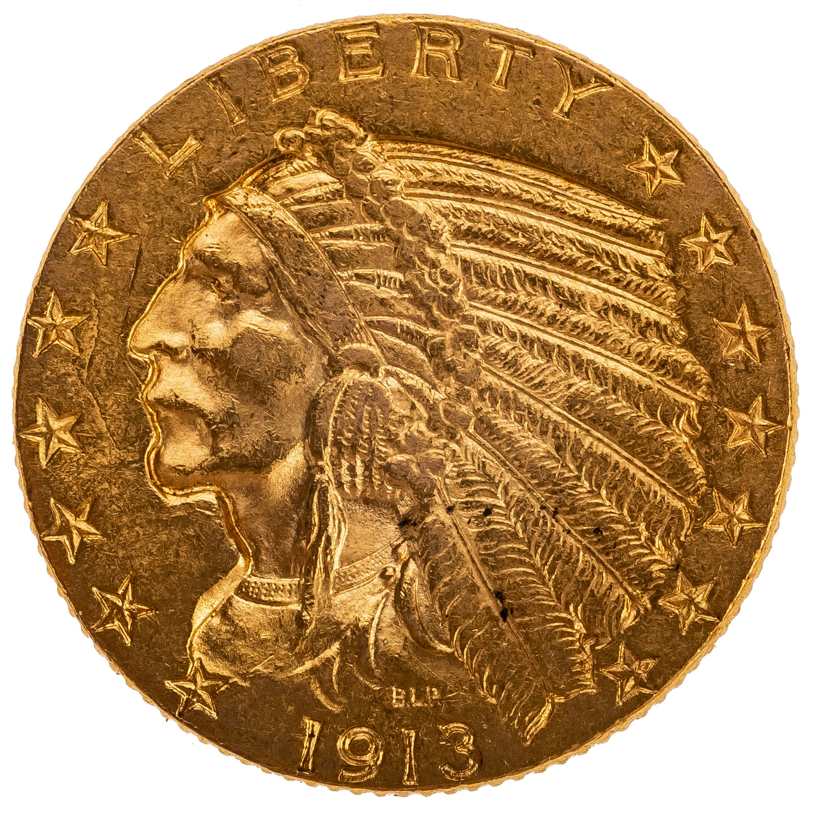 Appraisal: INDIAN HALF EAGLE XF