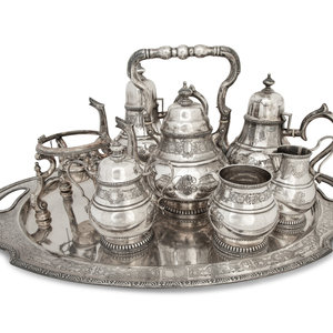 Appraisal: An American Silver Seven- Piece Tea and Coffee Service th