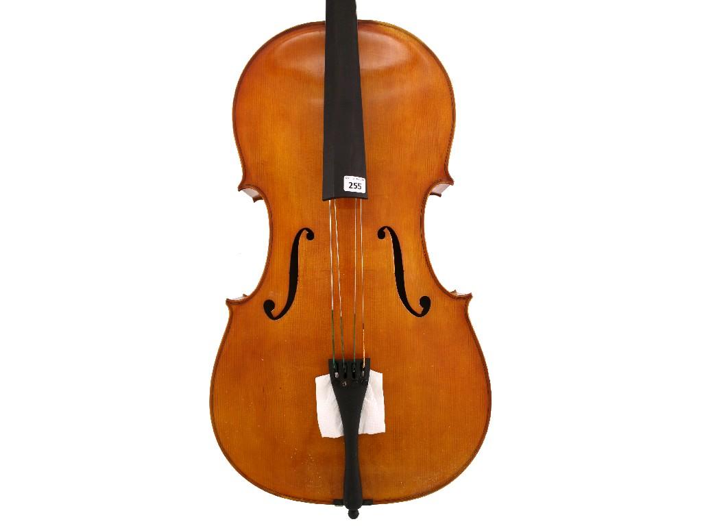 Appraisal: Contemporary violoncello labelled Giuseppe Bossi cm