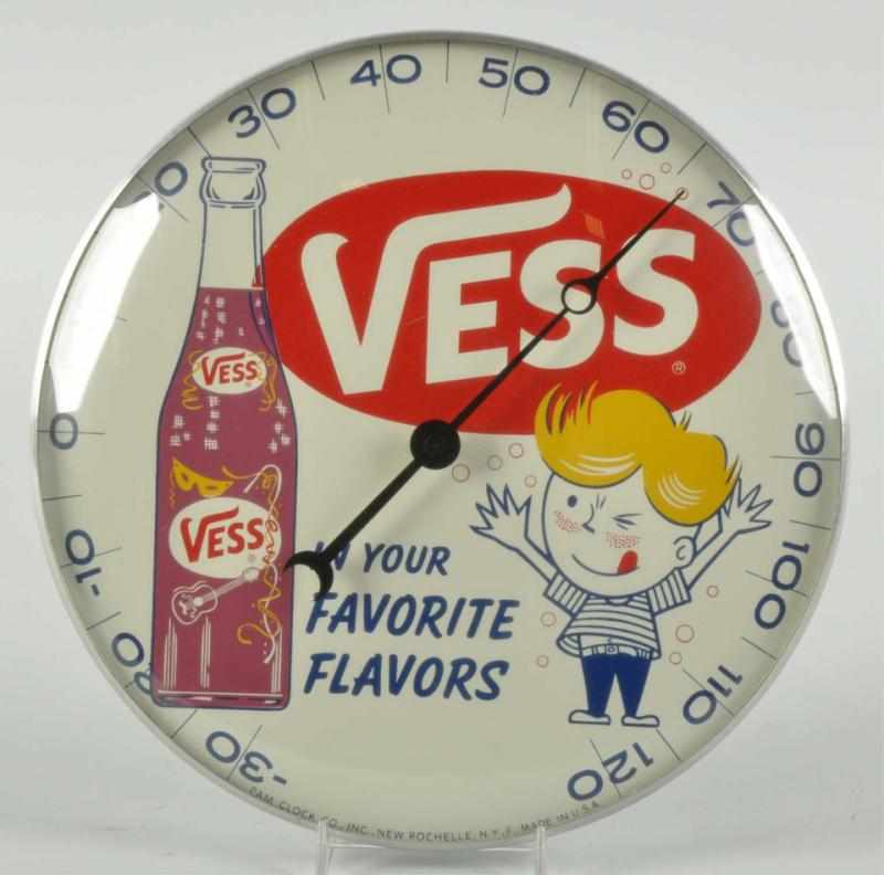 Appraisal: Vess Cola Pam Dial Thermometer Description s Great color graphics