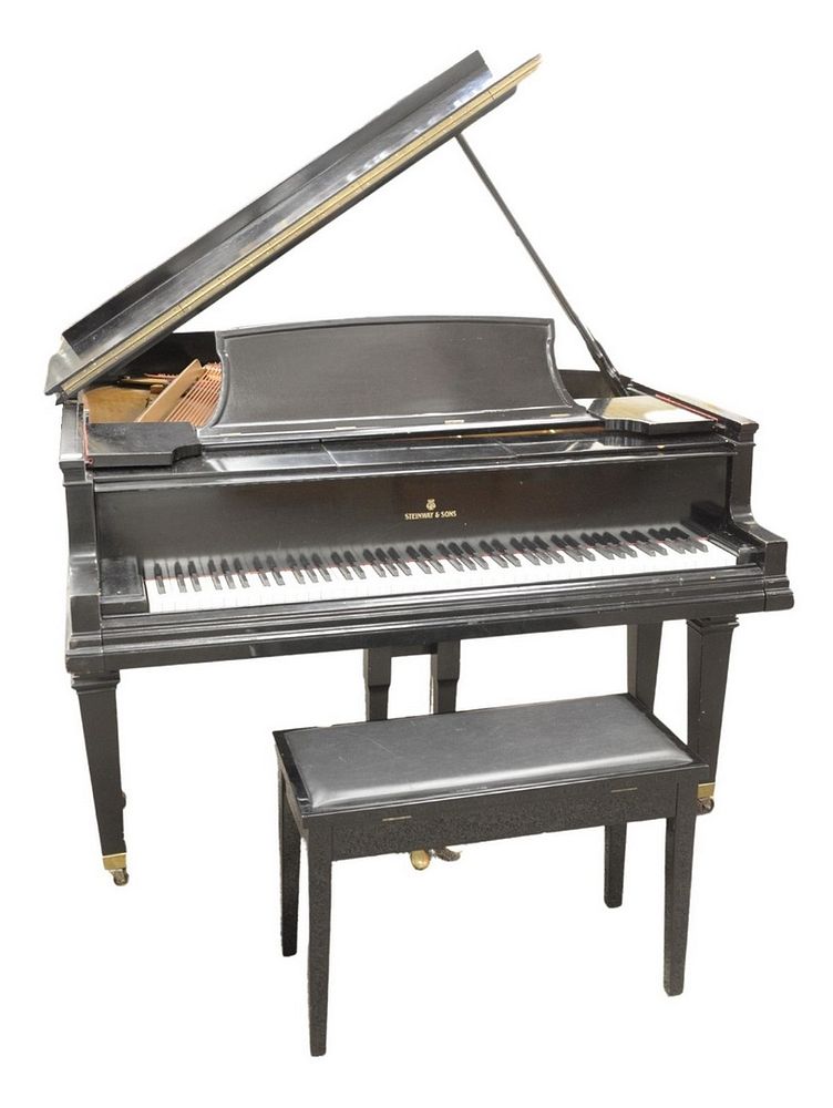 Appraisal: Steinway and Sons Grand Piano model A ebonized with Capo