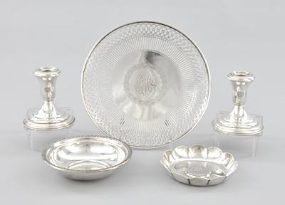 Appraisal: A Group of Table Top Sterling Silver Accessories Consisting of