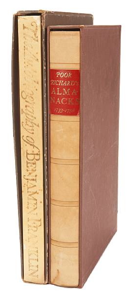 Appraisal: Franklin Benjamin titles Poor Richard's Almanacs LEC One of Autobiography