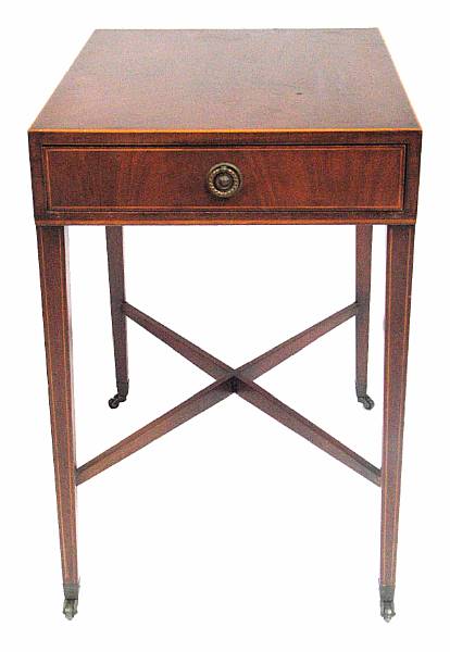 Appraisal: A Regency style pembroke mahogany table height in width in