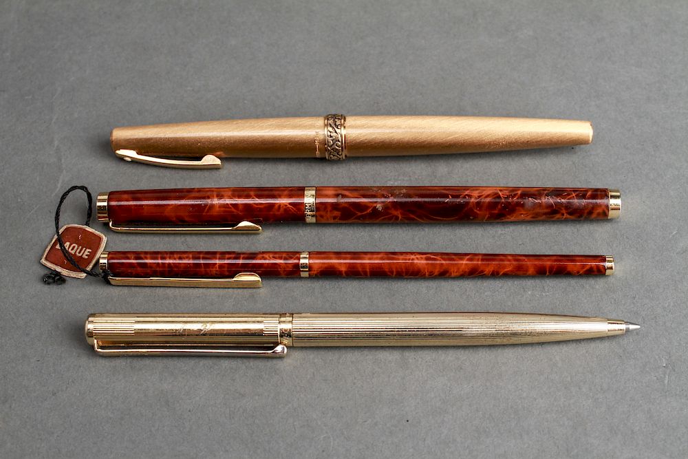 Appraisal: Fountain Pens Ballpoint Pens Group of Group of four fountain