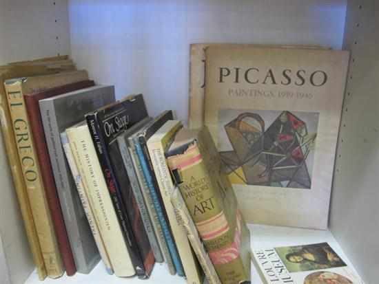 Appraisal: HALF A SHELF OF ART REFERENCE INCLUDING MIRO