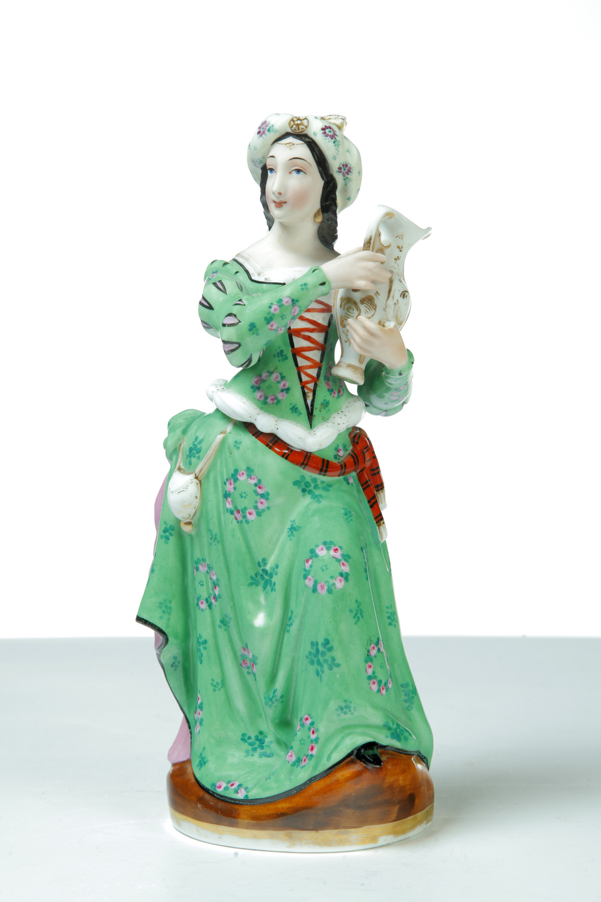 Appraisal: OLD PARIS FIGURAL VEILLEUSE France mid th century Bohemian female