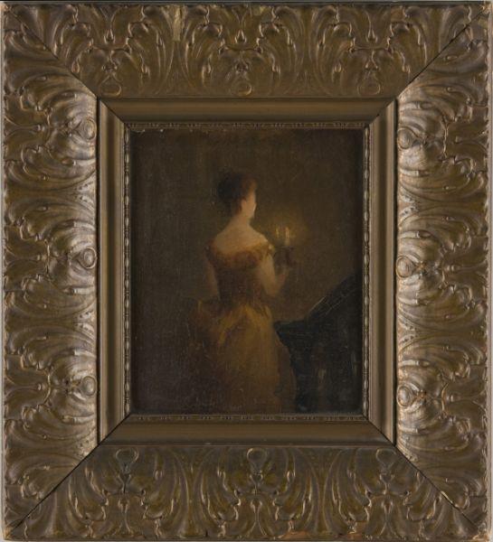 Appraisal: Julia Dunn CA - Candlelight oil on board inscribed on