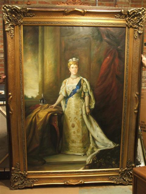 Appraisal: AFTER THE PORTRAIT OF QUEEN ALEXANDRA - Oil on canvas