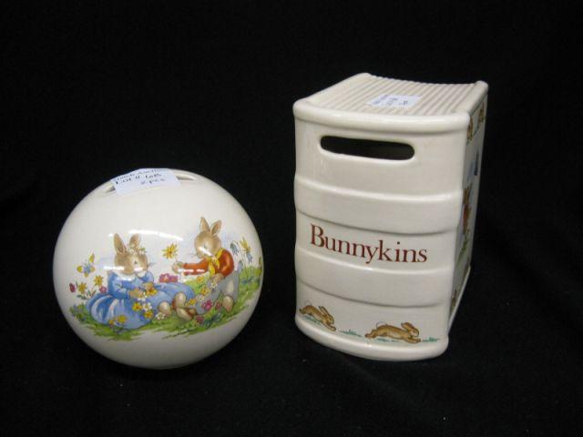 Appraisal: Royal Doulton Bunnykins Figural Banks book form round tallest excellent