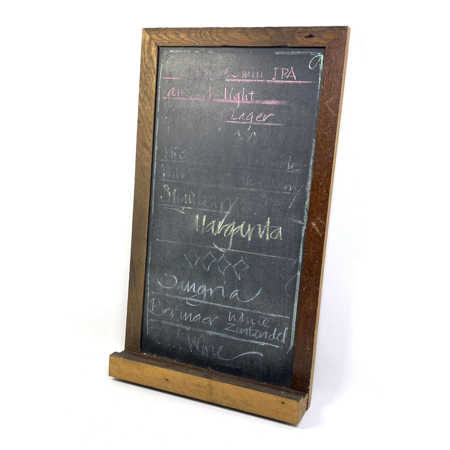 Appraisal: Vintage Framed Slate Chalkboard Wood Frame Great for Bar with