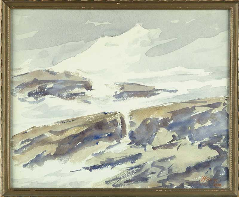 Appraisal: FREDERICK JULIAN ILSLEY American - ON SHORE WIND Watercolor scene