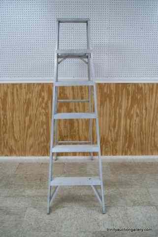 Appraisal: ' Aluminum Utility Step LadderThis is for an estate used