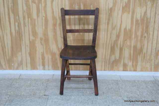 Appraisal: Vintage Mahogany Child's Chair c 's is nice little child's