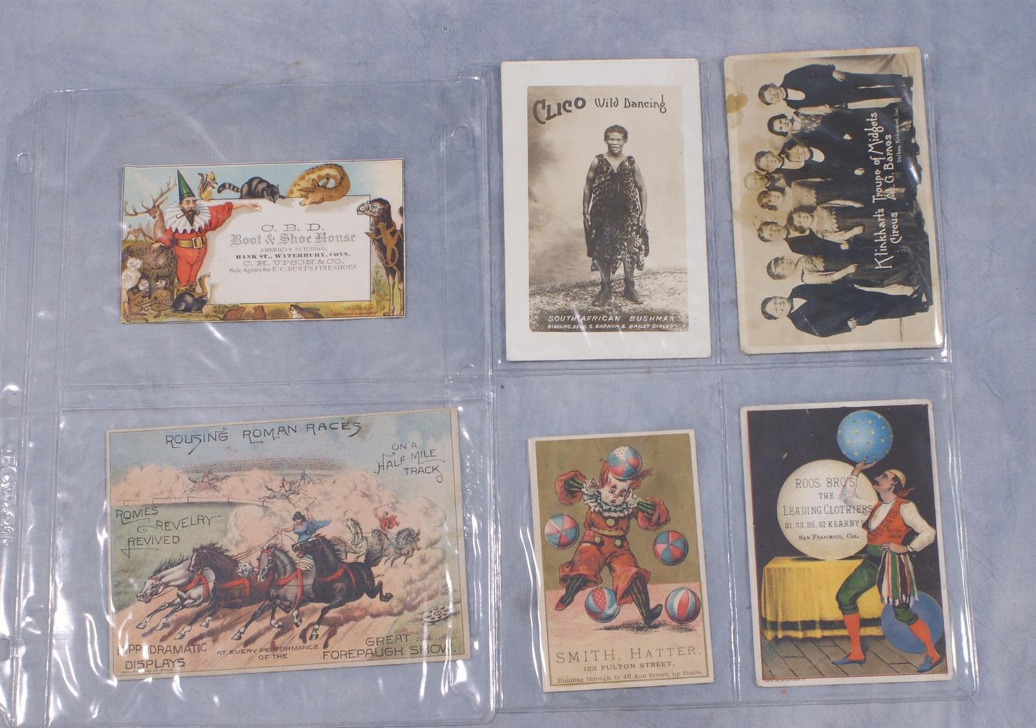 Appraisal: Performing Arts ephemera Theatrical and Circus programs and cards more