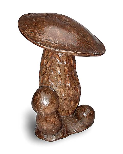 Appraisal: A French carved walnut mushroom cluster pharmacy signearly th century