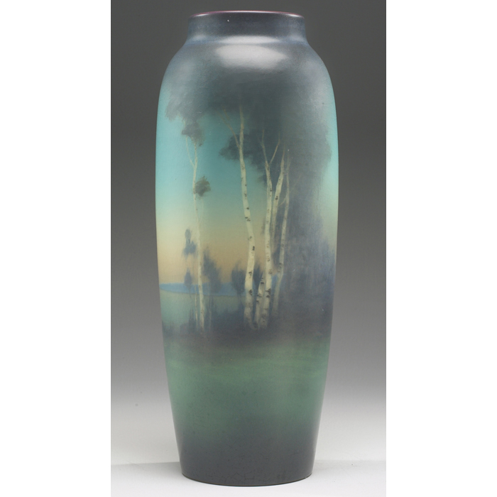 Appraisal: Rookwood vase huge classic form covered with a Vellum glaze