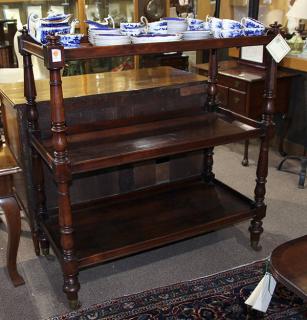 Appraisal: Regency etagere circa executed in mahogany of rectangular form having