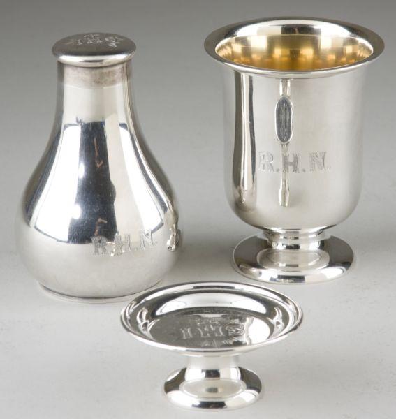 Appraisal: American Silver Communion Set circa - by Bailey Co the