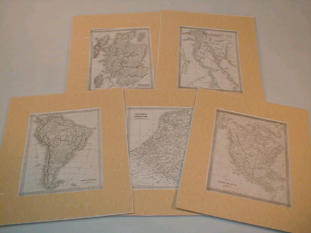 Appraisal: Approximately twenty two framed maps