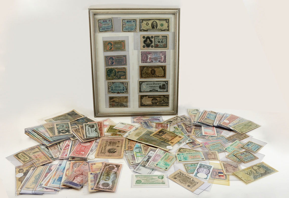 Appraisal: LARGE COLLECTION OF FOREIGN CURRENCY An assembled collection of ungraded