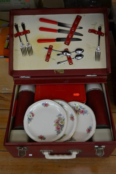 Appraisal: BREXTON PICNIC SET CIRCA 'S SOME PARTS MISSING