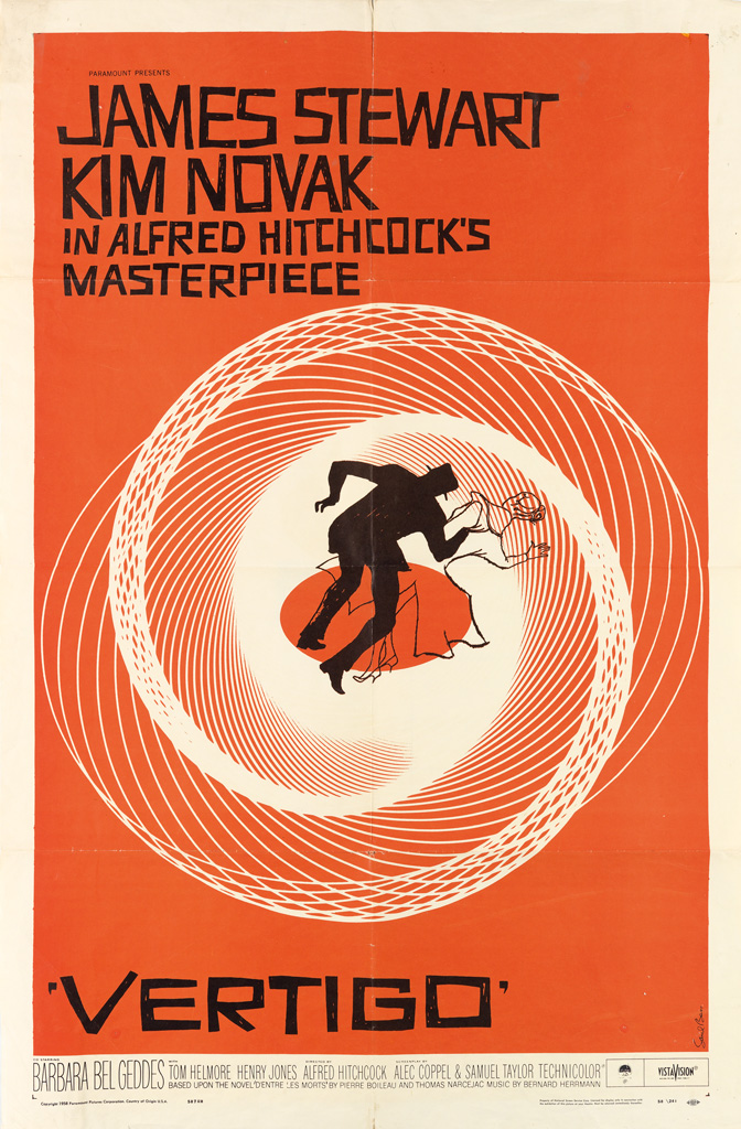 Appraisal: SAUL BASS - VERTIGO x inches x cm Amalgamated Lithographers