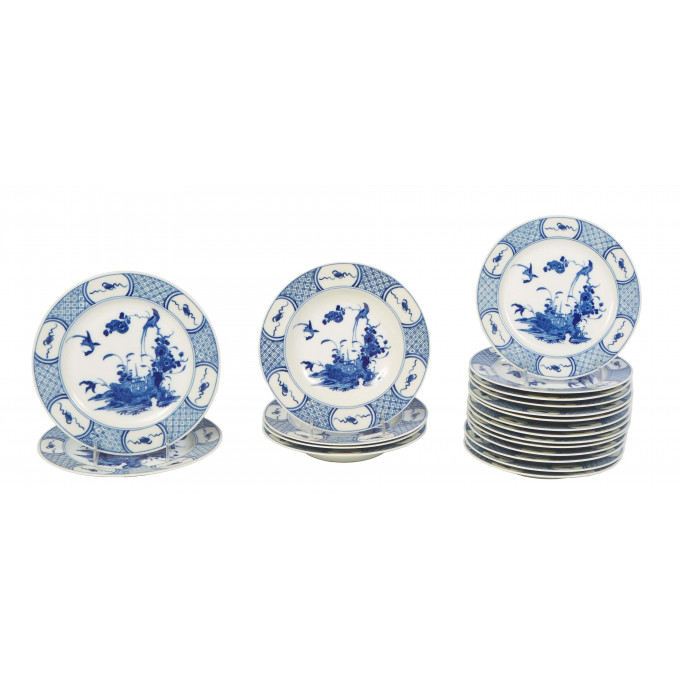 Appraisal: Twenty Pieces of French Limgoes Porcelain Pieces by Bernaud and