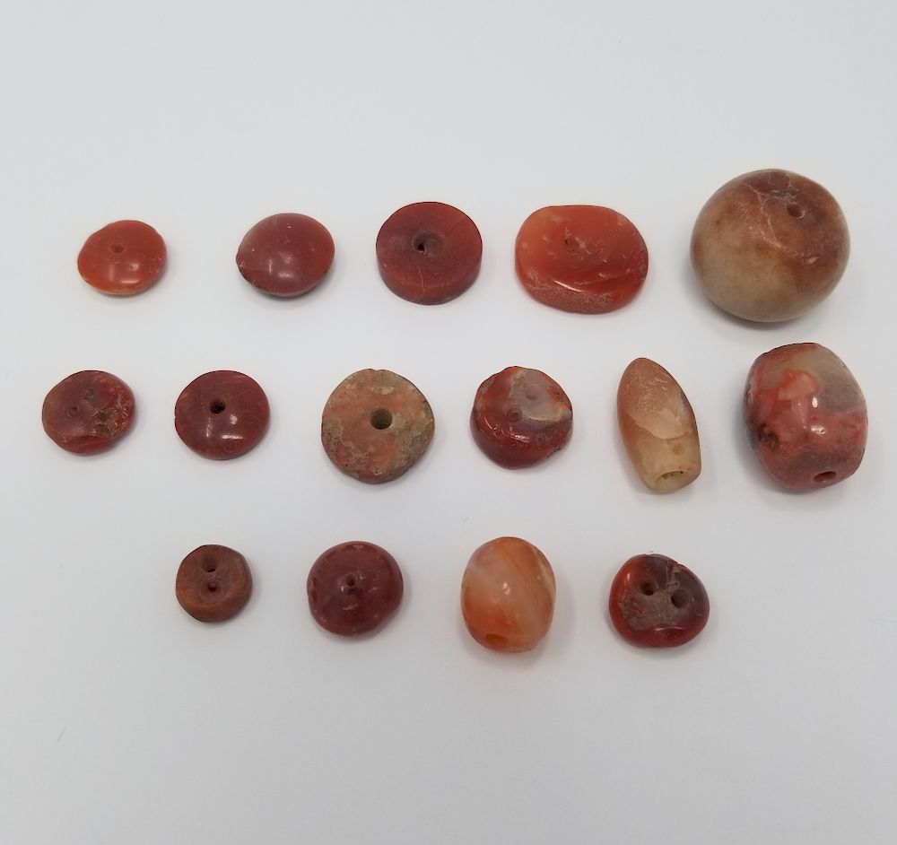 Appraisal: Tairona Carnelian Beads from Colombia Tairona Carnelian Beads from Colombia