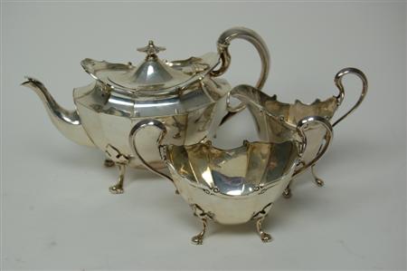 Appraisal: A bachelors tea set by Edward and Sons Glasgow comprising