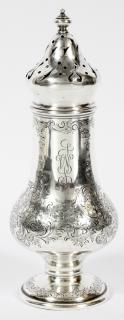 Appraisal: SPAULDING CO STERLING POWDERED SUGAR MUFFINEER SPAULDING CO STERLING SILVER