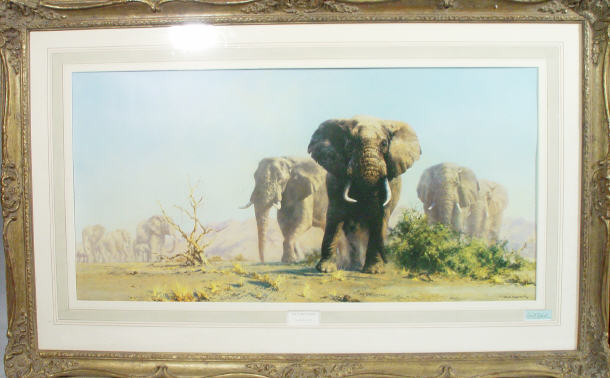 Appraisal: David Shepherd - Pencil signed print 'The Ivory is Theirs'