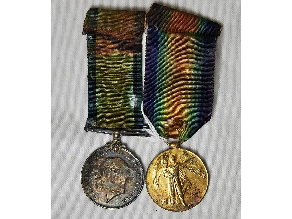 Appraisal: A Great War pair comprising War Medal and Victory Medal